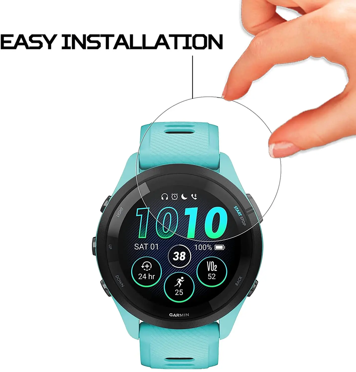 3Pcs Hydrogel Watch Screen Protector For Garmin Forerunner 265S Anti-scratch Protect Film Smart Watch Hydrogel Film Accesso