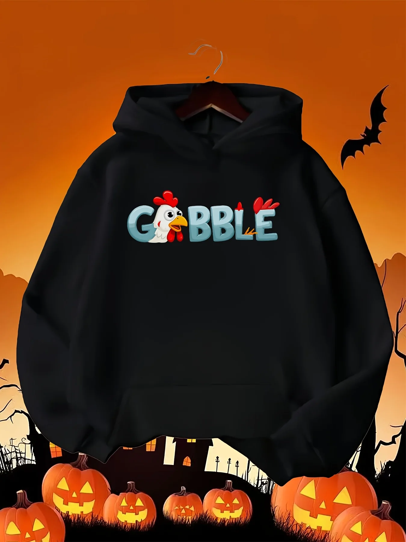 سترة بغطاء للرأس بنمط تركيا لعيد الشكر للرجال والنساء - سترة مريحة فضفاضة بأكمام طويلة مع جيوب، خريف دافئ أ #1