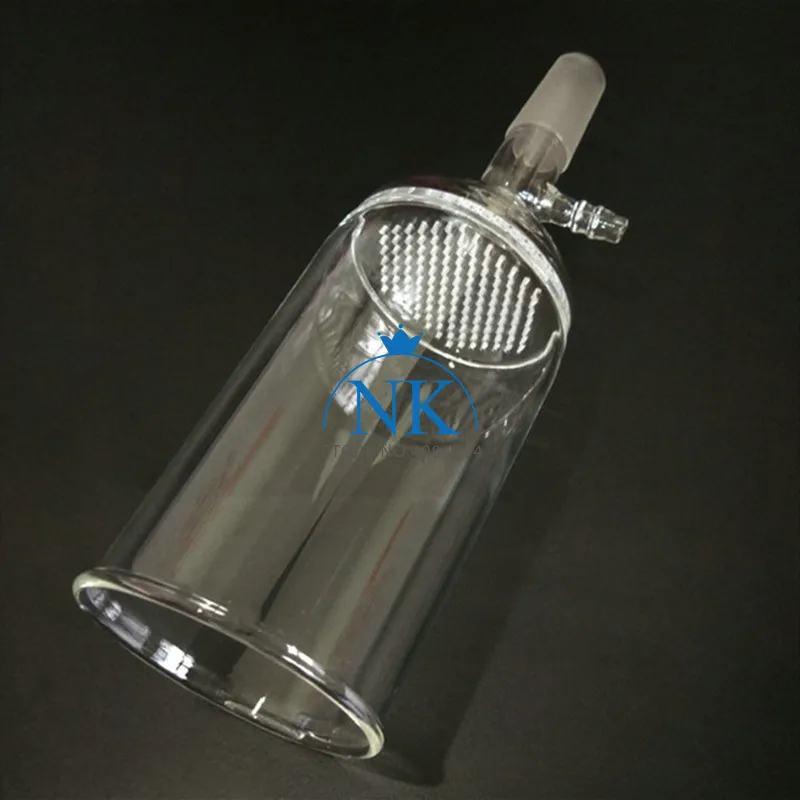 1PCS 35ml/60ml/100ml/150ml/250ml/500ml/1000ml Glass 24# Suction Filter Funnel with Glass Hole Filter Plate Science Lab Tools