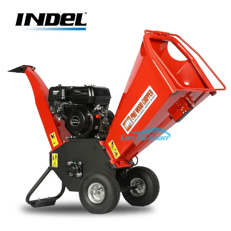 INDEL 15hp petrol powered wood chipper superfast self feeding  shredder/