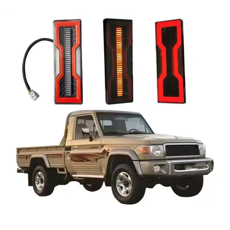 Car Led rear bumper light back lamp taillight For  land cruiser lc75 fj75 lc79 fj79 modified rear lamp upgrade