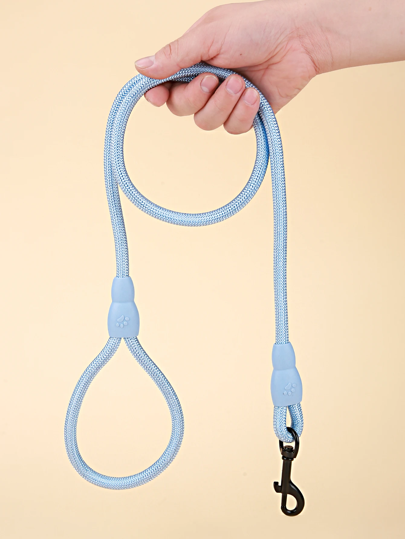 1PC Light Blue Round Rope Anti Slip Pet Cat and Dog Traction Belt Traction Rope Safety Belt