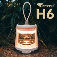 Multifunction Wireless Speaker Light Emitting Diode Tent Camping Lamp Type C USB Rechargeable Outdoor Hiking With Magnet Bracket
