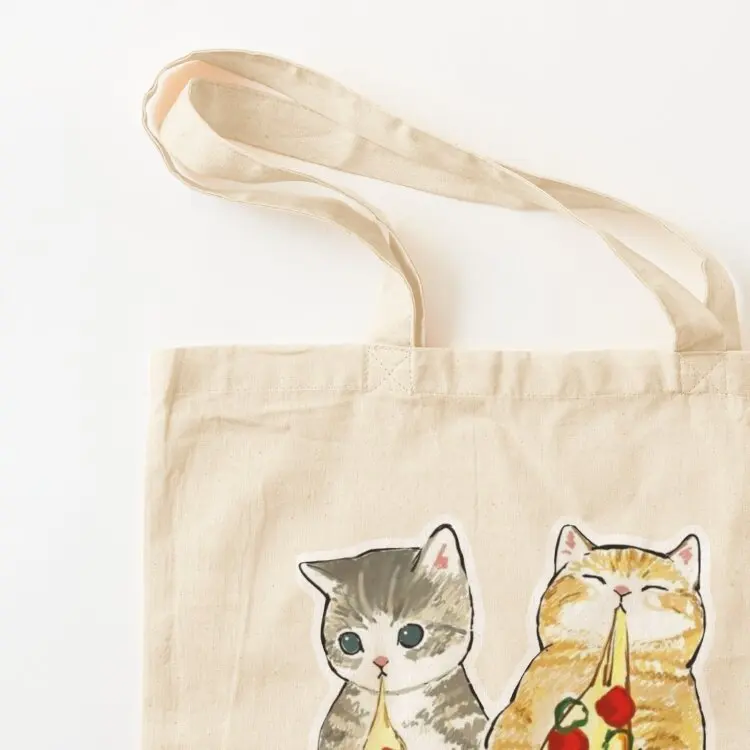 Pizza Cats Tote Bag Canvas bag Lady bag cute tote custom canvas