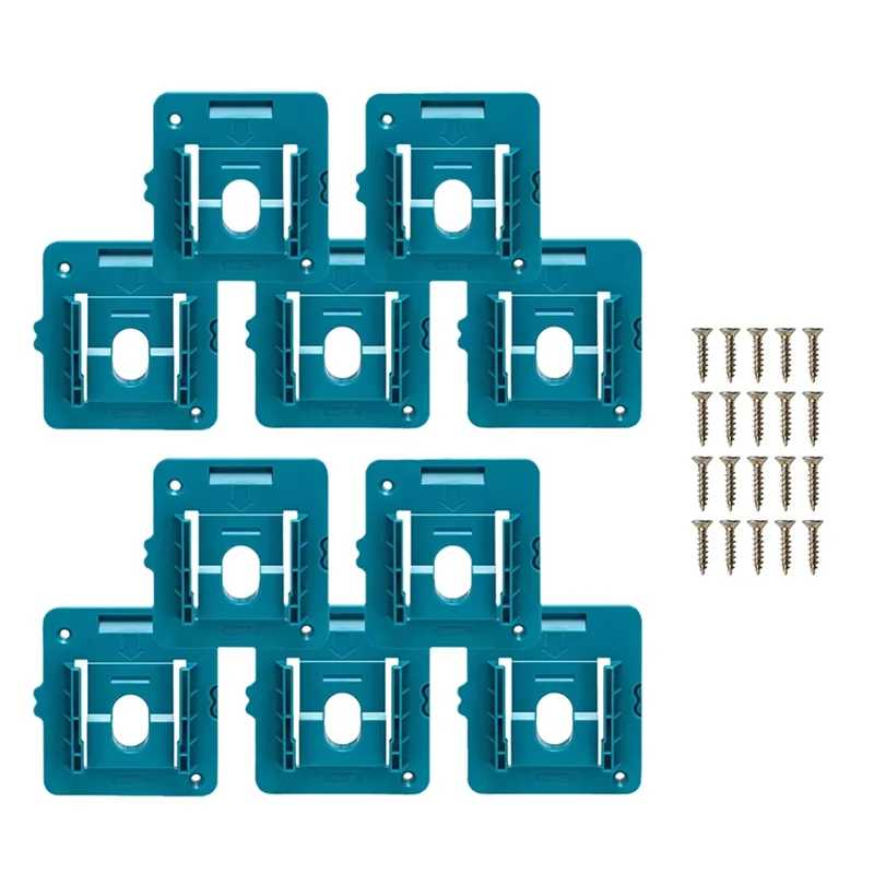 

Fresh Battery Holder 10PCS For 18V Li- Battery Dock Stand Wall Mount Storage Rack For BL1860 BL1850 BL1840