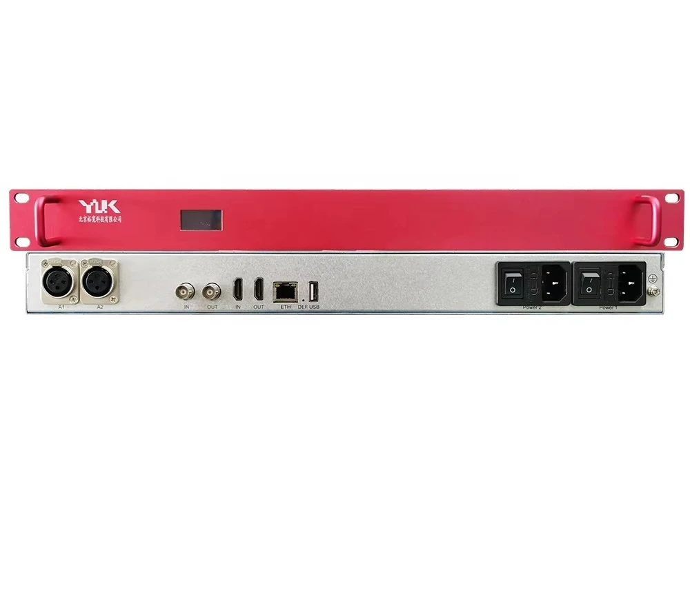 

YUKUAN Live Streaming Broadcast H265 H264 Video Encoder To IP SRT RTSP M3U8