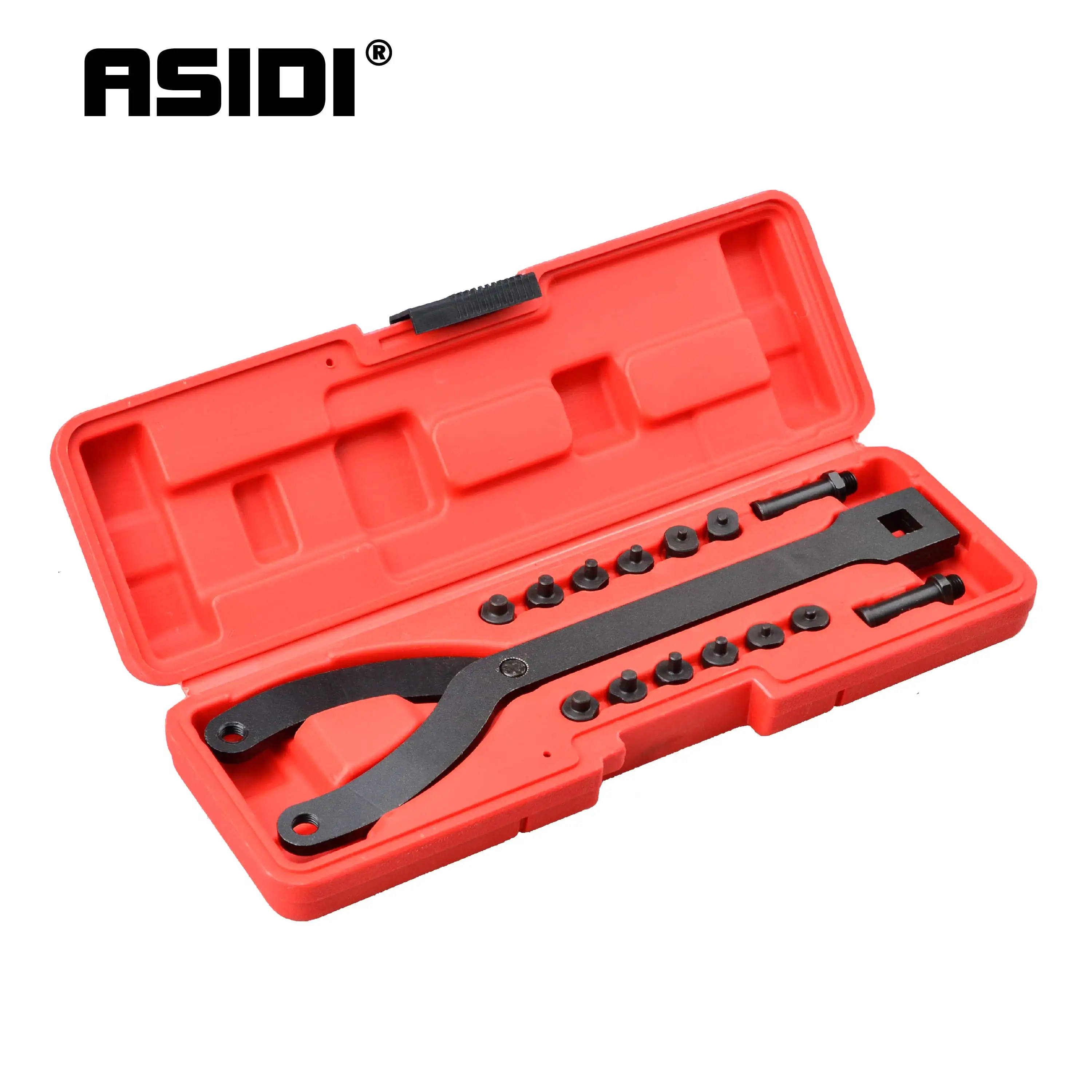 15Pc 1/2 Inch Adjustable Variable Pin Spanner Wrench Tool Universal Camshaft Pulley Puller Remover Kit