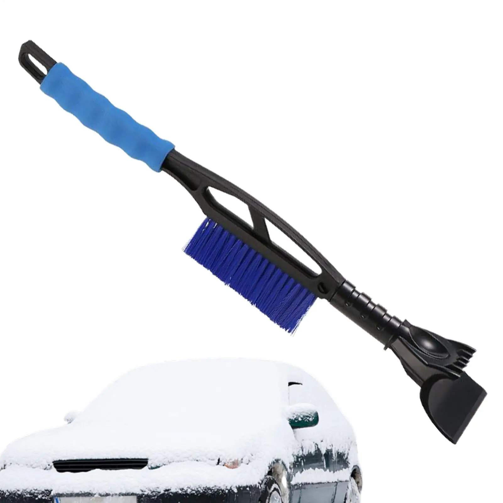 

Щетка для снега и скребок для льда Съемный компактный скребок для удаления льда Многофункциональная щетка для парковки грузовиков Утренняя подъездная дорога