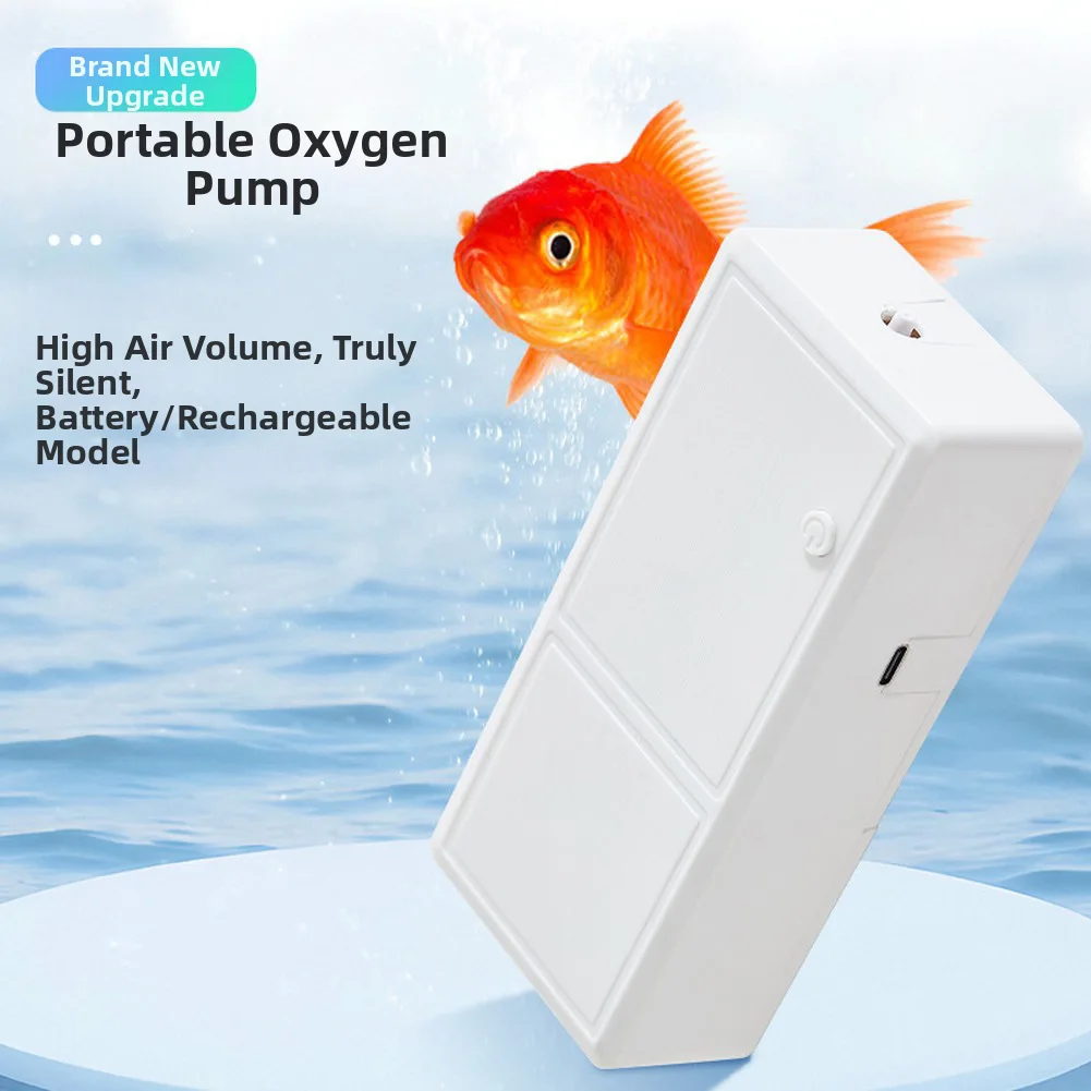 Efficient Aquarium Maintenance AS SHOWN Portable Oxygen Pump Dual Mode Oxygen Pump Compact And Lightweight Design
