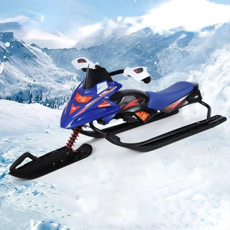 Skating Children Adult Snowmobile