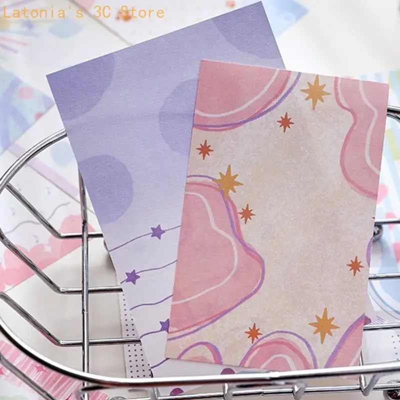 Decorative Note Note Paper Memo Block Small Writing Sheets for Daily Reminder, Journaling, Paper Crafts, Desk Planning X3UB