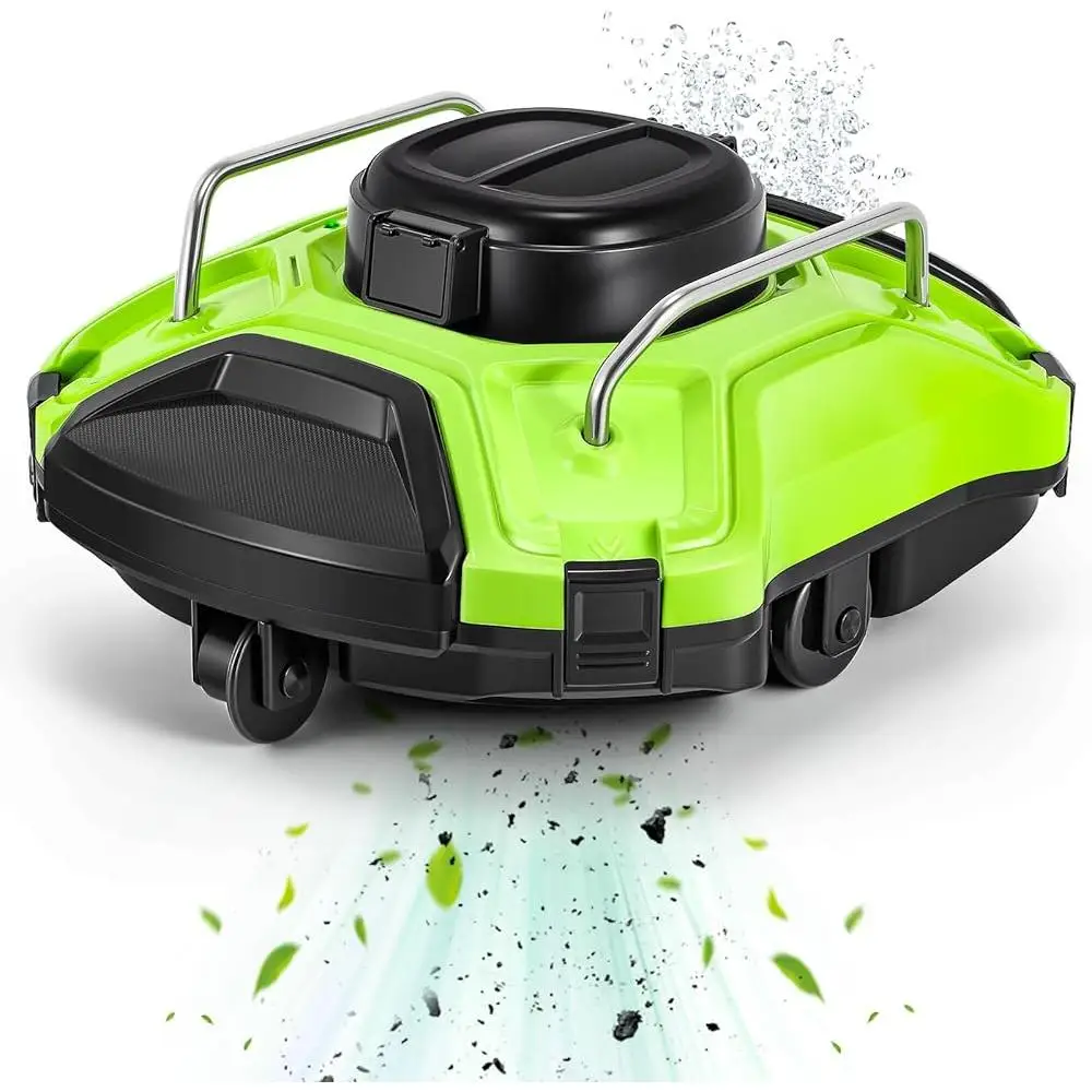 무선 로봇식 수영장 청소기 자동 진공 25 °   등산 120분 배터리 수명 자가 주차 고성능 여과 시스템