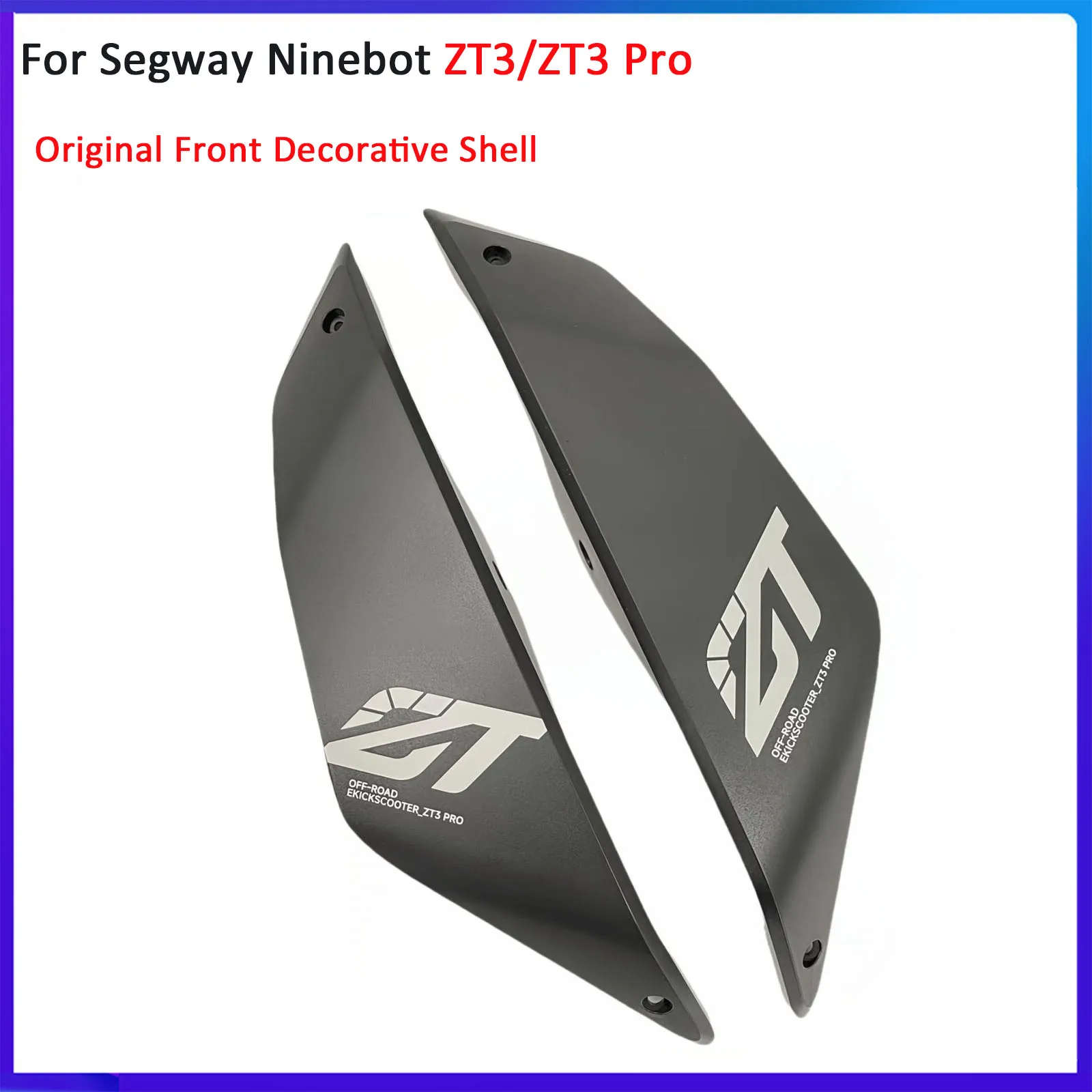 Original Front Decorative Cover For Segway Ninebot ZT3/ZT3 Pro Electric Scooter Body Protective Shell Plastic Parts