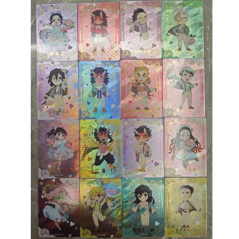 Douqu 5 Anime Demon Slayer QR Kaarten Kanroji Mitsuri Tsuyuri Kanawo Collectie Kaarten Kerst Verjaardagscadeautjes Kinderspeelgoed