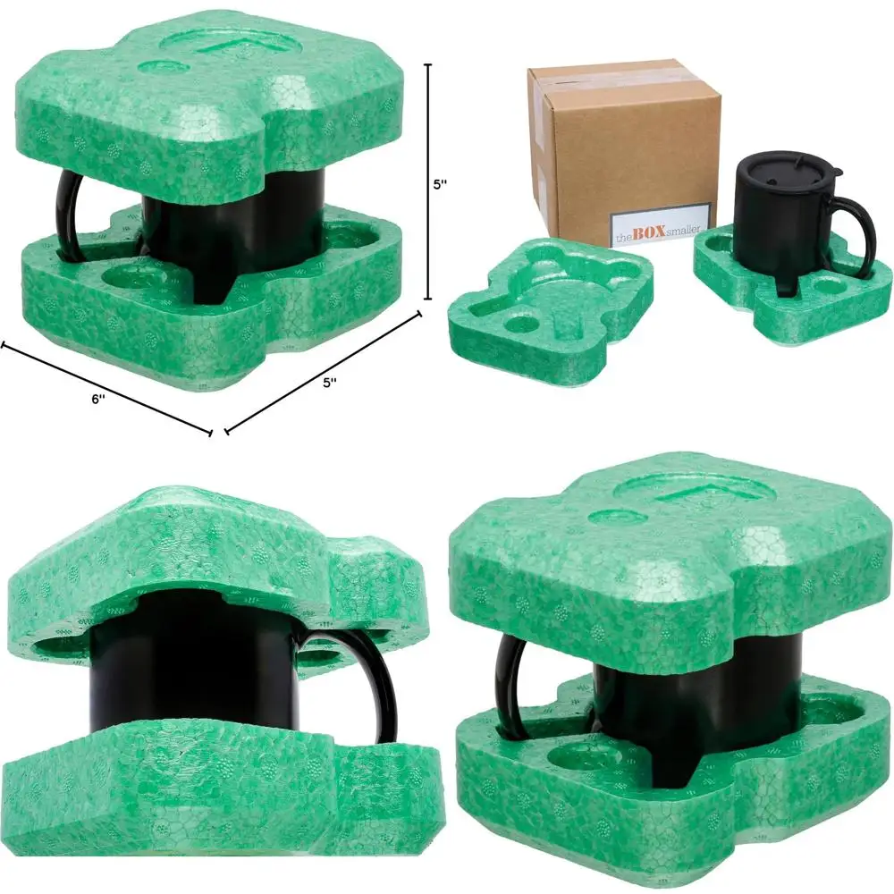 

15oz Mugs 24-Pack Shipping Box with Foam Inserts - Sustainable and Protective Eco-Friendly Option in USA