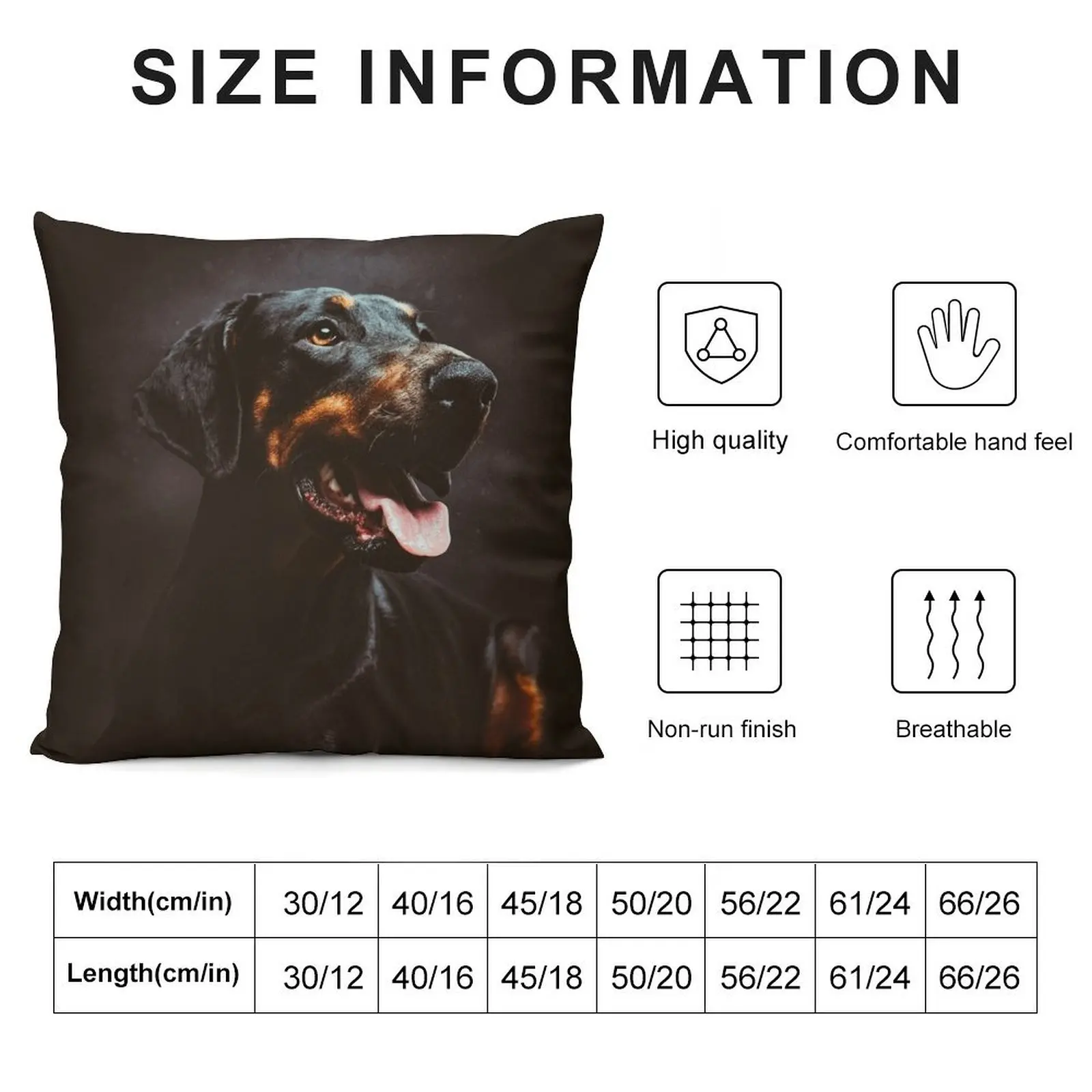 Dobermann Luna Throw Pillow christmas cushions covers pillow cover christmas pillow