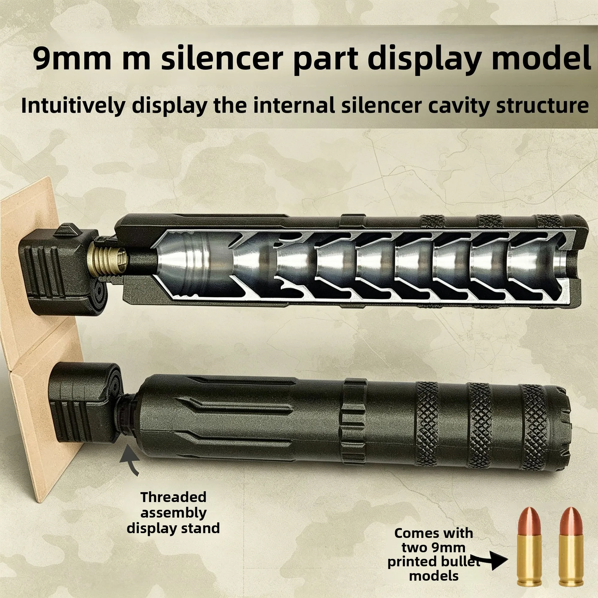 [Science & Education Model] 9mm Section Display Ornament, 1:1 Scale Replica, 3D Printed Decor Prop