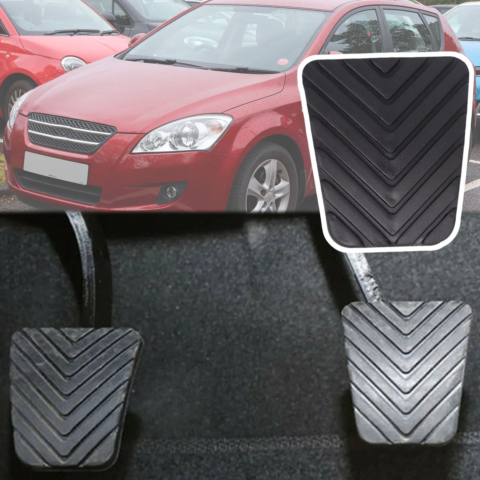 Car Rubber Brake Clutch Foot Pedal Pad Cover For Kia Pro Cee\'D Ceed ED JD 2008 2009 2010 2011 2012 2013 2014 2015 2016 2017 2018