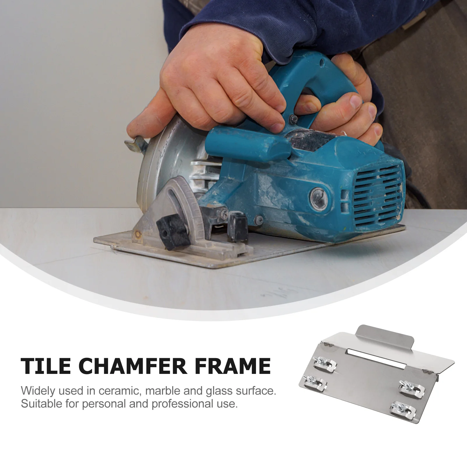 수동 기계 강철 45도 조절 가능한 폭 모따기 프레임 도구 타일 모따기 장치 모따기 홈 타일 샵