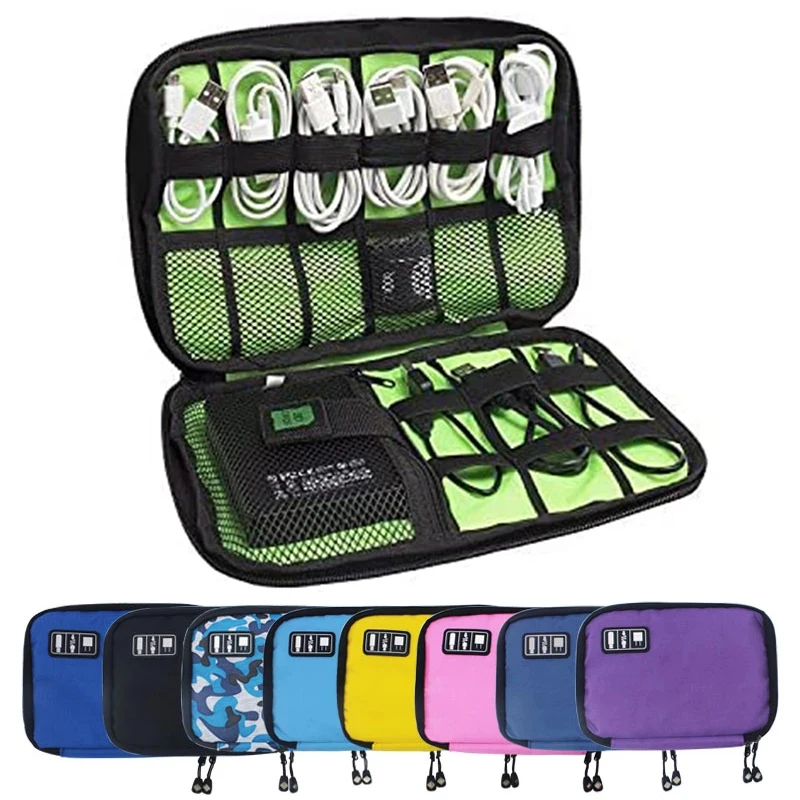 

Сумка для хранения USB-кабеля, органайзер для электронных аксессуаров, портативные USB-кабели для передачи данных, вилка зарядного устройства, дорожный водонепроницаемый органайзер для гаджетов