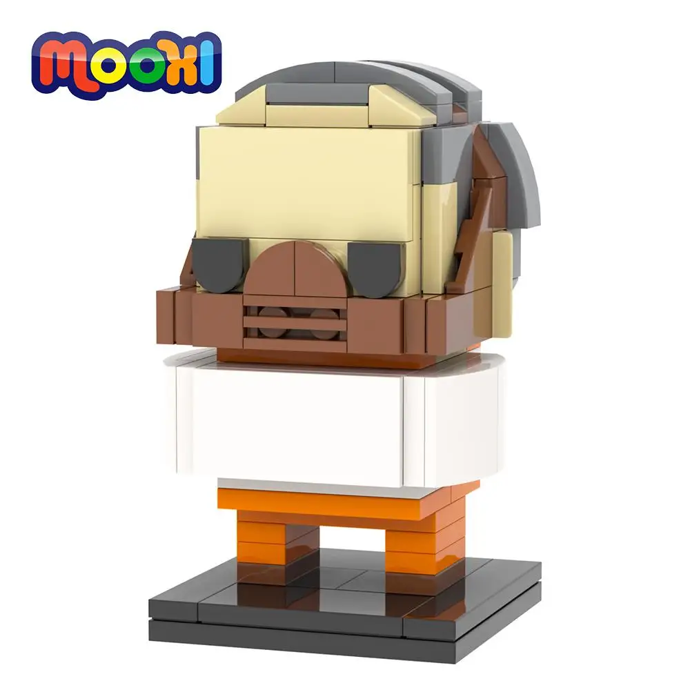 MOOXI Horror Movie 123Pcs MOC Brick The Silence of the Lambs Hannibal Lecter BrickHeadsed Building Blocks Kids Toys Gift MOC7079