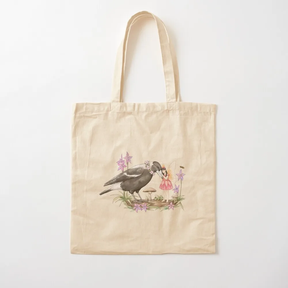 Australian Fairies - Magpie Tote Bag Shopper tote bag bag for beach Canvas Tote