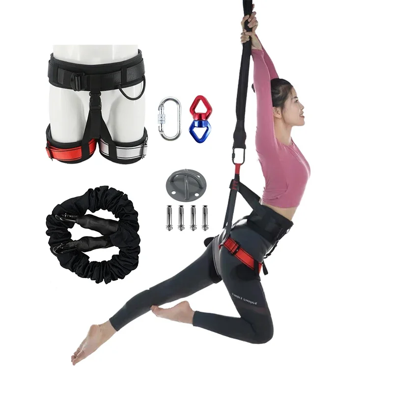 

Bilink 50kg 80kg-110kg 150 pounds 200 pounds aerial bungee jumping equipment full set bungee cord dance workout