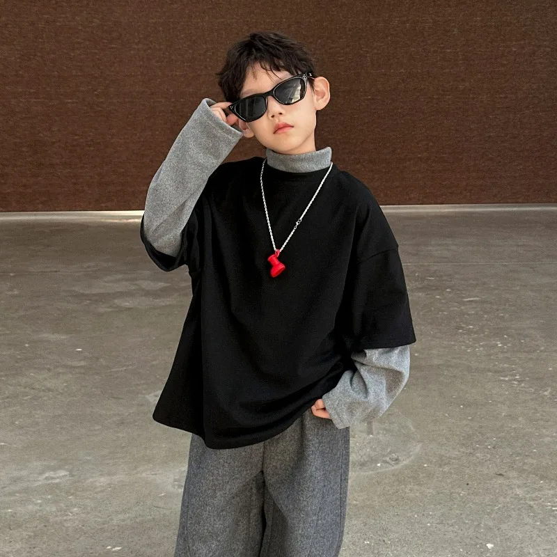 

Зимняя базовая толстовка Mao, осень 2022, новый лоскутный внутренний топ, приятный для кожи персонализированный топ