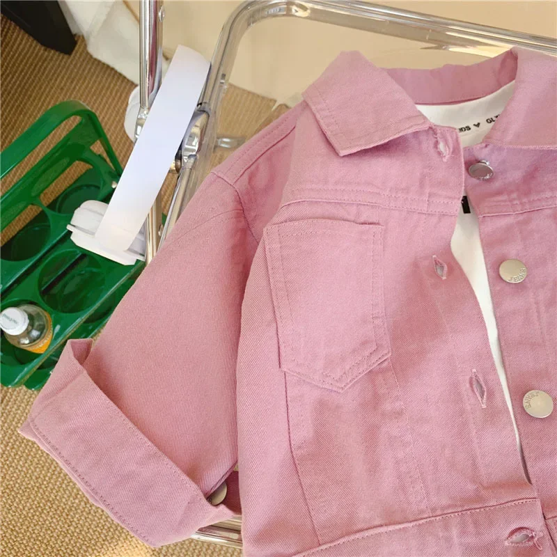 Boys Coat Jacket Cotton Outerwear Overcoat 2023 Pink Spring Autumn High Quality  Children's Warm Clothing