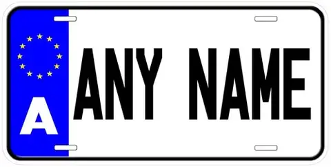 Austria A EU Any Name Personalized Novelty Car License Plate