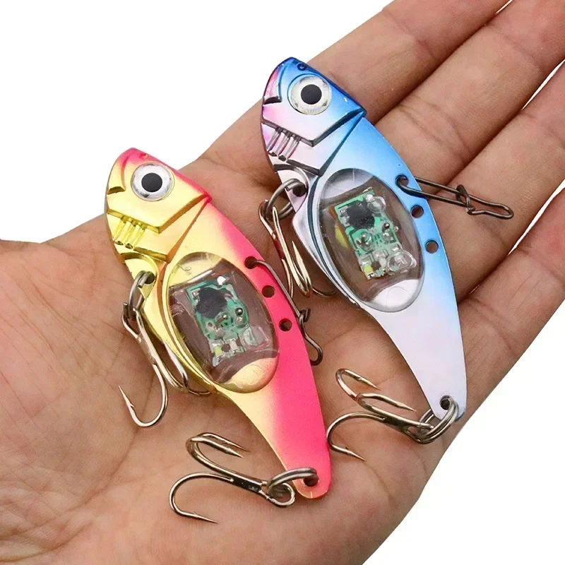 Drop Underwater Eye Shape Attracting Fish for Night Fishing Use 100 hours light Fishing Lure Multicolor LED Flash Light Bait