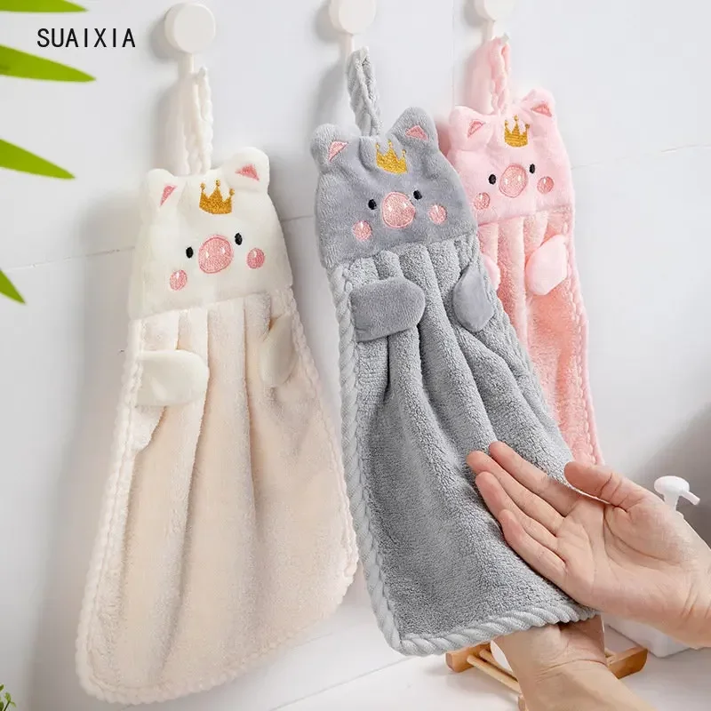 

Little Pig Towel Household Cute Absorbent Kitchen Towel Lazy Rag Towel Children's Hand Dish Wash Sponge