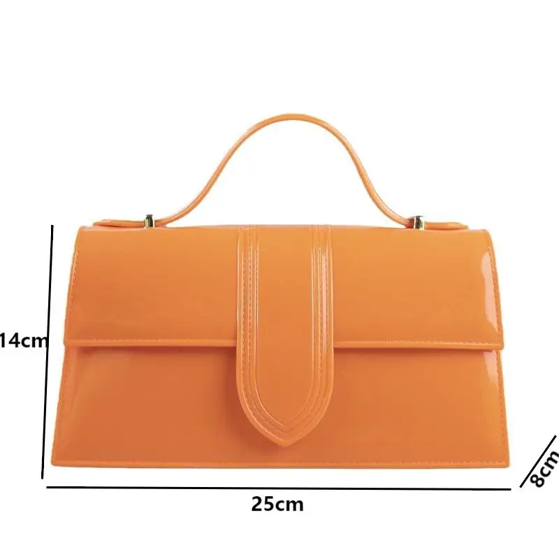 Nowość PVC Candy Color Crossbody Bags Fashion Women\'s Jelly Shoulder Bags Casual Large Capacity Handbags Ladies Top Handle Bags