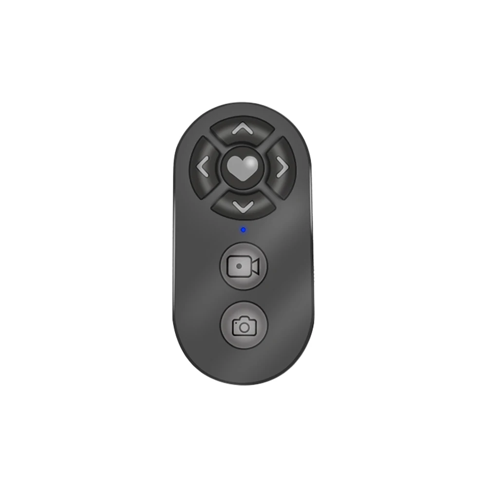 1 Rechargeable Bluetooth-compatible Remote Controller 7 Buttons Wireless Mobile Phone Selfie Photo Shutter for Video Page Turner