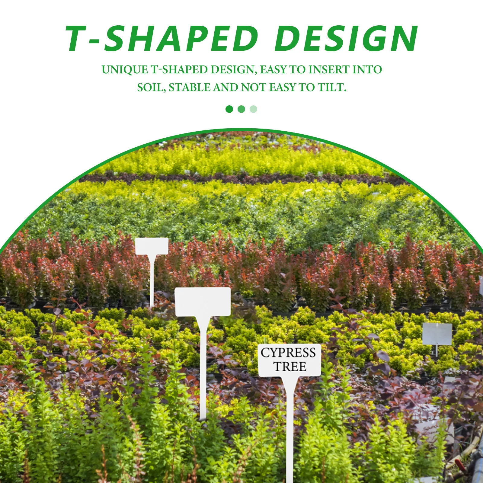 

28Pcs Waterproof T-Shaped Plastic Plant Markers Garden Labels for Nursery Landscaping and Potted Plants Garden Markers