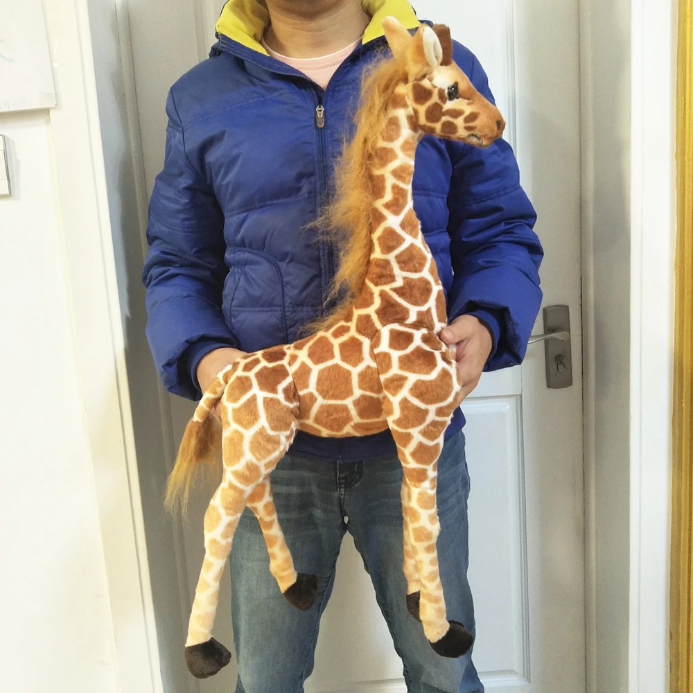 Simulation Giraffe Decoration Wildlife Animals Children Stuffed Plush Toy Birthday Gift