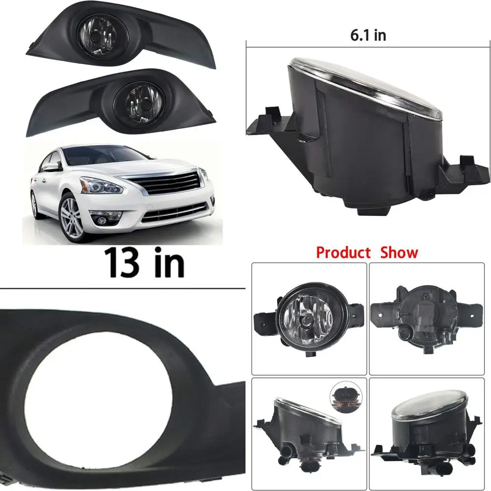 

Chrome Bezel and Kit Switch for Altima 2013-2015 Sedan 4-door Fog Light Replacement