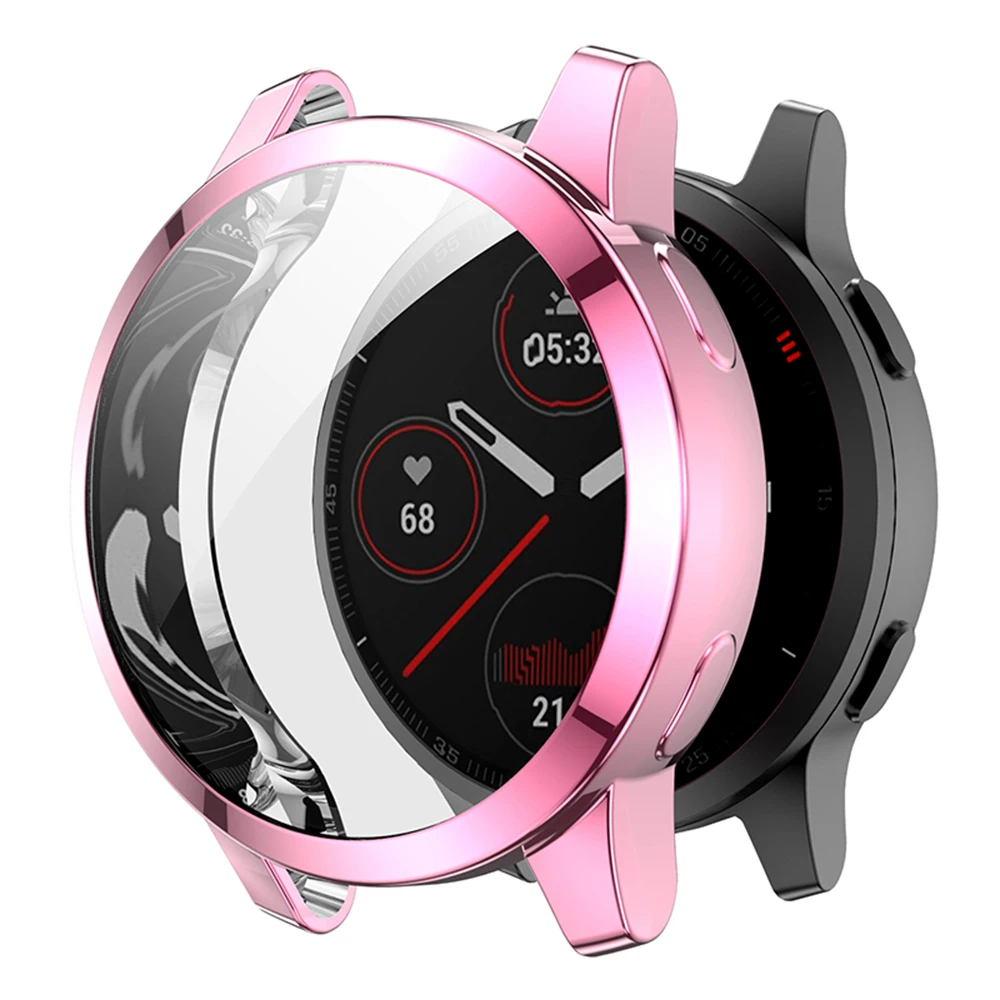 

Bumper Cover Shell Protective Case Screen Protector TPU For Garmin Venu 2/2S Vivoactive 4/4S