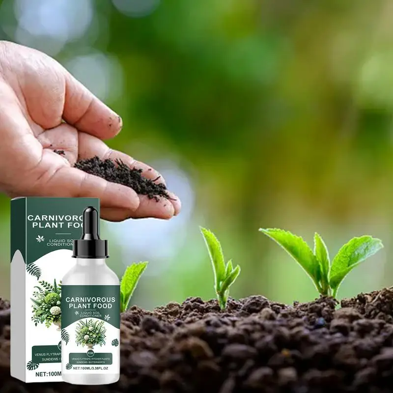 100ml Tropical Plant Growth Supplement Carnivorous Plant Food Drops Improve Soil Supplement Plant Nutrition Soil Conditioning