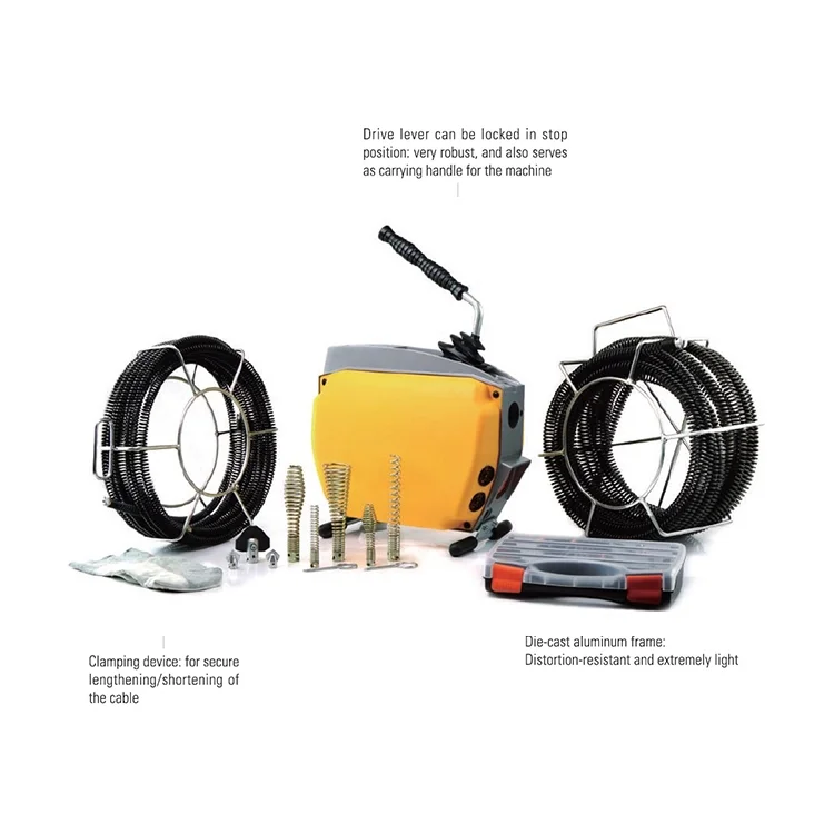 Hot sale 370W  Sewer Cleaning Machine For 50 mm-200 mm Drain Lines