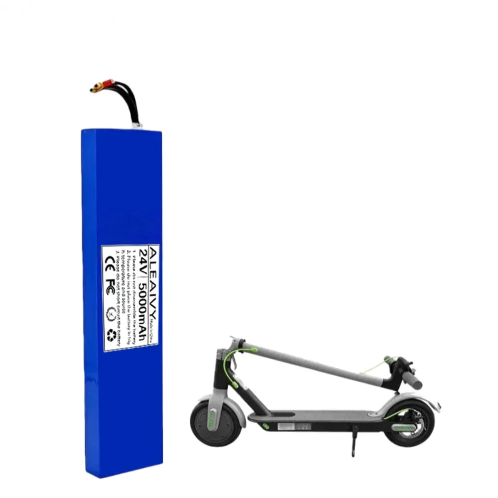 

5000mAh 18650 7S2P Li-ion rechargeable battery pack 24V suitable for battery replacement of 29.4V electric scooters.