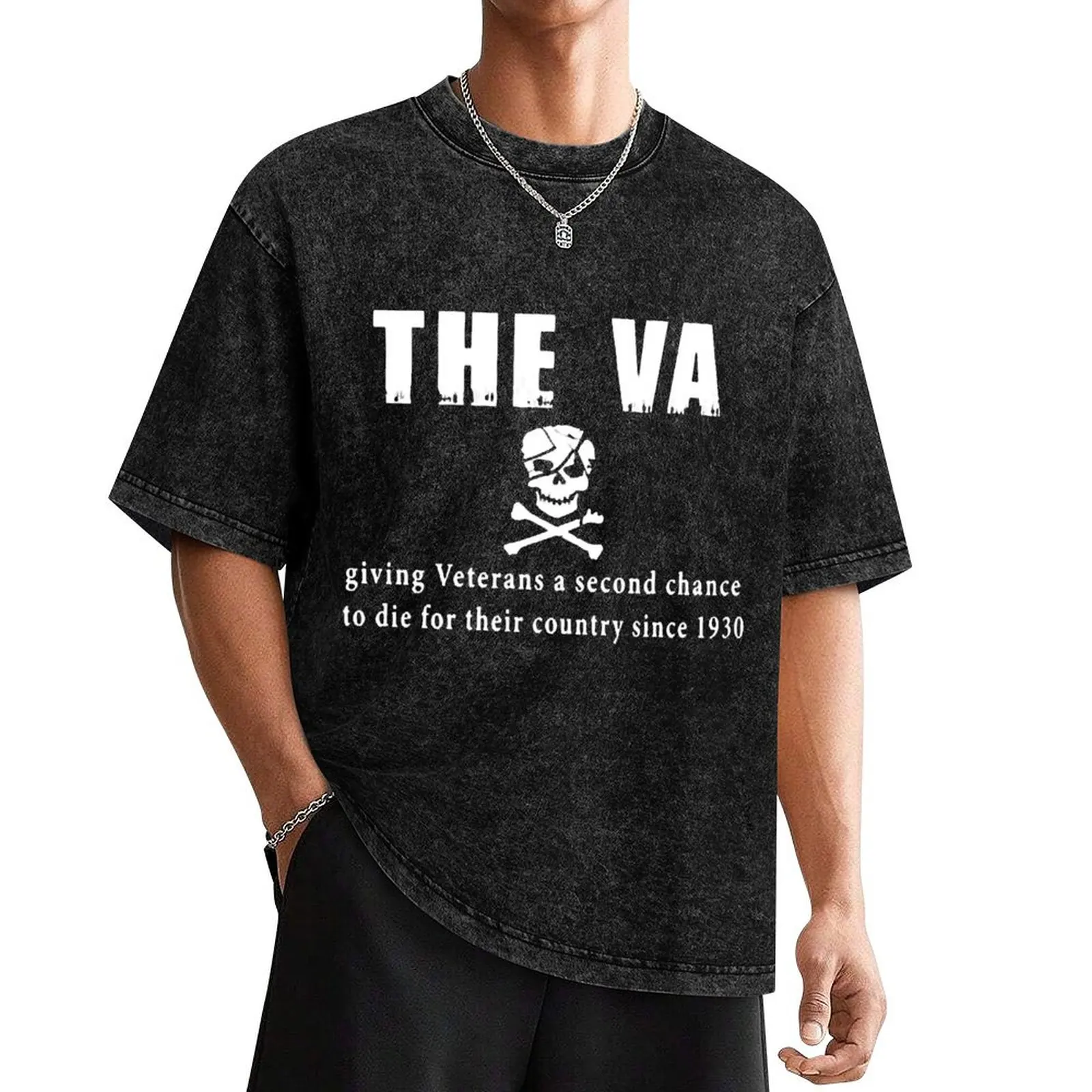 the va giving veterans a second chance to die for T-Shirt summer top Short sleeve tee mens graphic t-shirts pack