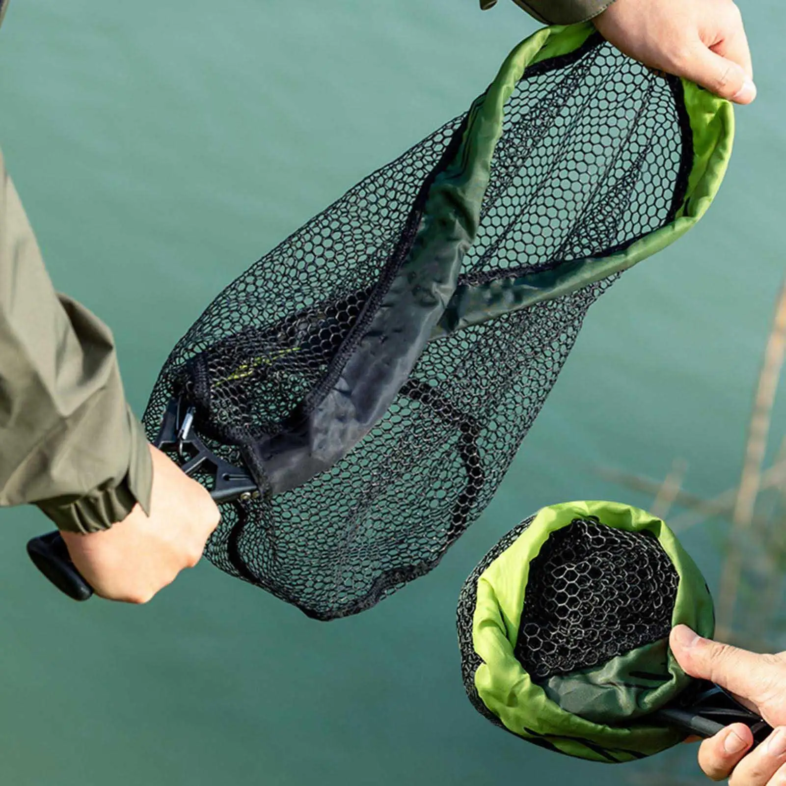 

Портативные сети для ловли нахлыстом, складная сетка, ручная сеть, литейная подсак, сеть для ловли нахлыстом, рыболовная сеть, рыболовные инструменты