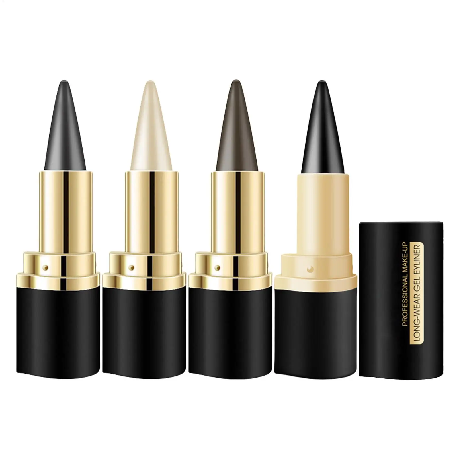 1 Count Creamy Texture Eyeliners Easy Coloring Sweat Proof High Pier Pencil Daily Makeup Accessories For Women and Girls