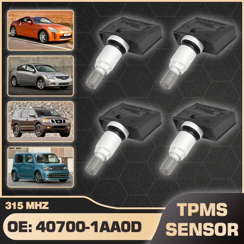 

40700-1AA0D Car Tire Pressure Sensor TPMS For Nissan 350Z Nissan Altima Nissan Armada Nissan Cube 2009-2014 40700-1AA0B TPM175