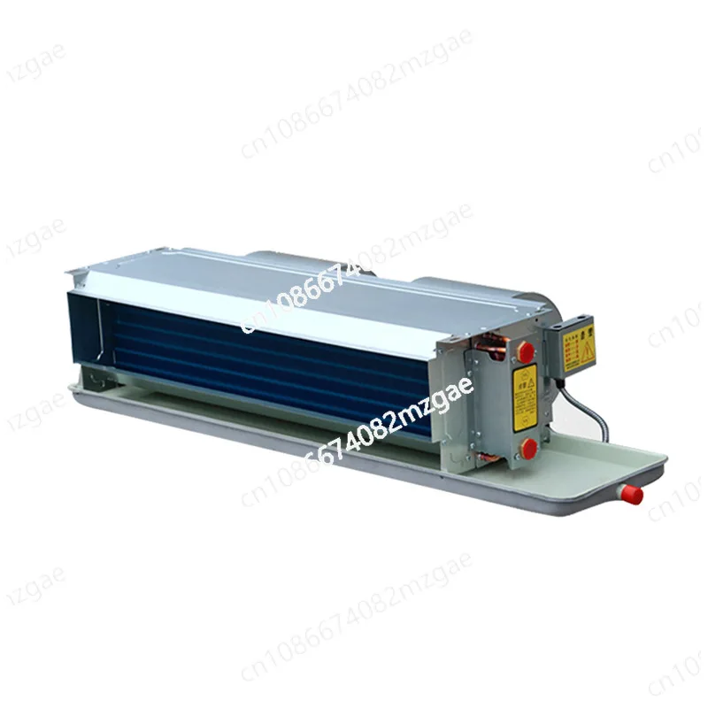 Horizontal concealed fan coil large air volume low noise dual-purpose central air conditioner factory workshop air duct machine