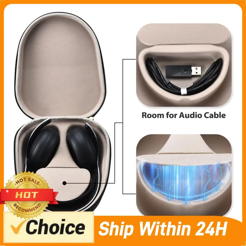 

Защитный дорожный чехол из ЭВА, жесткий чехол с защитой от царапин, брызгозащищенная дорожная сумка для беспроводной гарнитуры PlayStation Pulse Elite