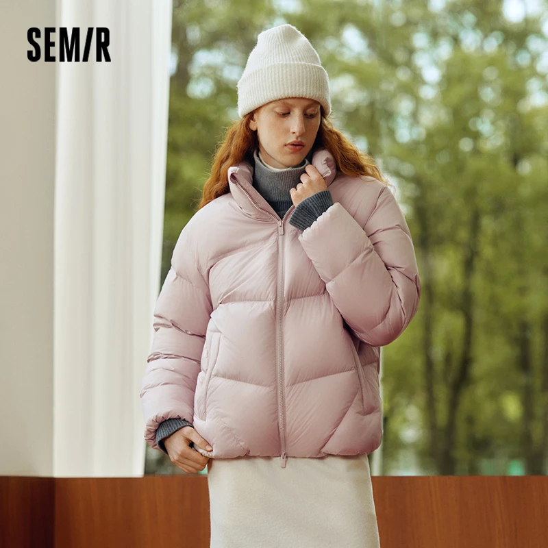 Мужской пуховик Semir, зимний, 90% пуховик, термогенерирующий, трехстойкий, новинка 2025, пуховик для пар, мужская одежда с воротником-стойкой