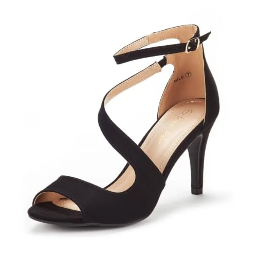

Women's NILE Fashion Stilettos Open Toe Pump Heel Sandals