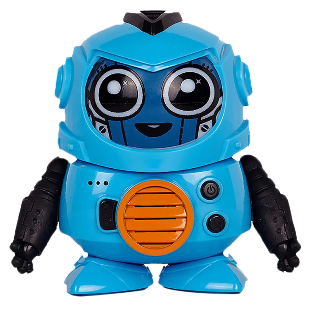 Interactive Kids Voice Changer Robot Toy with Changing Faces Recording Talking Educational Parent-Child Gift